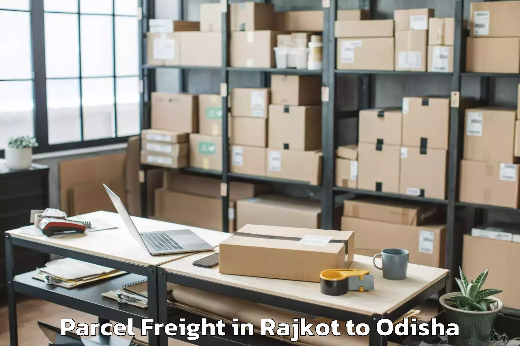 Book Rajkot to Kamakshyanagar Parcel Freight Online